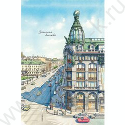 Зап. книжка 100л А4 спираль "Городские зарисовки-2" /глянц.лам./ NEW | Фото 1