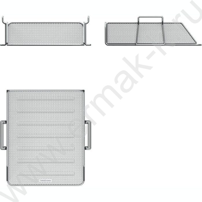 Лоток горизонтальный сетчатый (металл) Steel серебряный | Фото 3