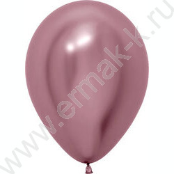 Шар воздушный 12''/30см Reflex Зеркальный блеск,Розовый хром NEW | Фото 1