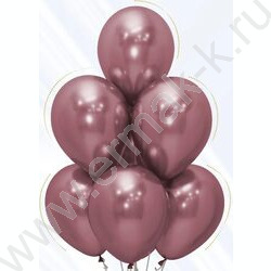 Шар воздушный 12''/30см Reflex Зеркальный блеск,Розовый хром NEW | Фото 2