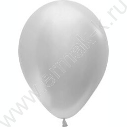 Шар воздушный 12''/30см Серебро перламутр NEW | Фото 1