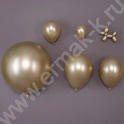 Шар воздушный 12''/30см Золотой Песок шелк NEW | Фото 2