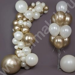 Шар воздушный 12''/30см Золотой Песок шелк NEW | Фото 4