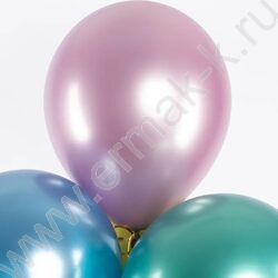 Шар воздушный 12''/30см Ассорти хром NEW | Фото 2