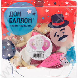 Шар воздушный 12''/30см 5ст С Днем Рождения! (короны) ассорти кристалл NEW | Фото 9
