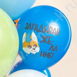 Шар воздушный 12''/30см 1ст Корги ассорти пастель NEW | Фото 7