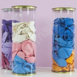 Тубус цилиндр с крышкой 9,2*25см Прозрачный/Серебро NEW | Фото 8