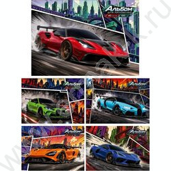 Альбом д/рисования 40л "Авто-20" ассорти NEW | Фото 1