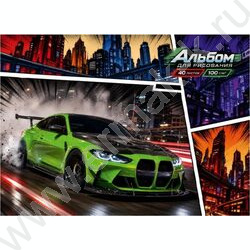 Альбом д/рисования 40л "Авто-20" ассорти NEW | Фото 3