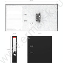 Файл 50мм Бизнес разборный чёрный с карманом | Фото 4