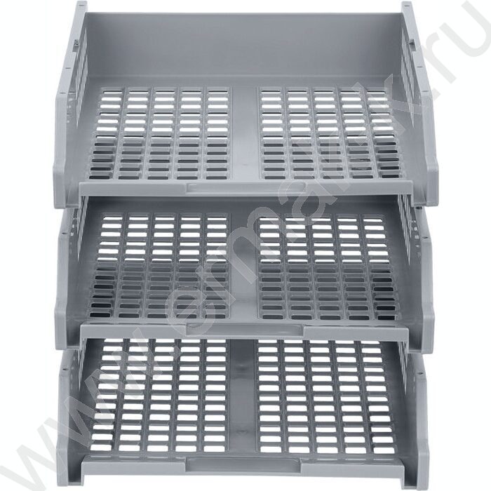 Лоток горизонтальный сетчатый серый /уп.3шт на мет.стержнях | Фото 2