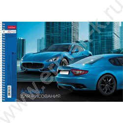 Альбом д/рисования-спираль 40л "Престижные авто" /перфорация/ 5видов | Фото 2