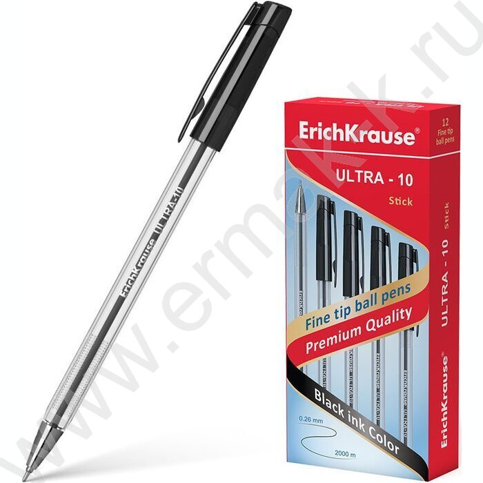 Ручка шар ULTRA-10 Stick Classic 0,7мм, черная | Фото 2