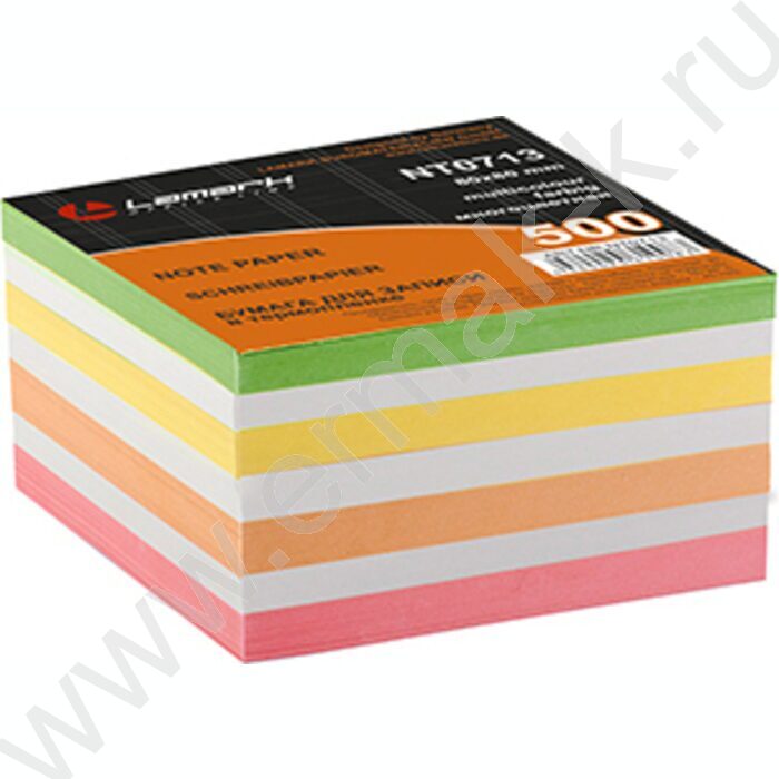 Бумага д/записей  80*80мм /500л цветной | Фото 1
