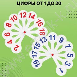 Касса-веер гласных,согласных и цифры (3 веера) | Фото 4