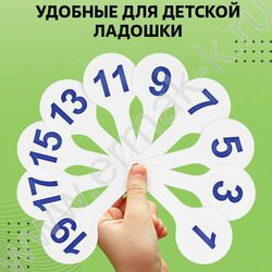 Касса-веер гласных,согласных и цифры (3 веера) | Фото 8