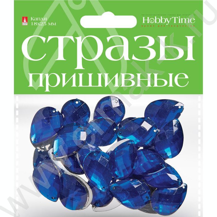 Стразы пришивные Капля 18*25мм 10цв | Фото 1