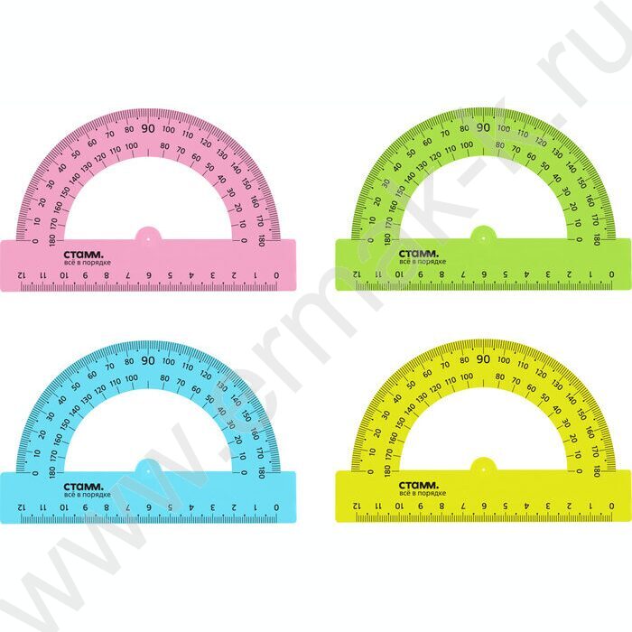 Транспортир 180*12см флюор прозр | Фото 1