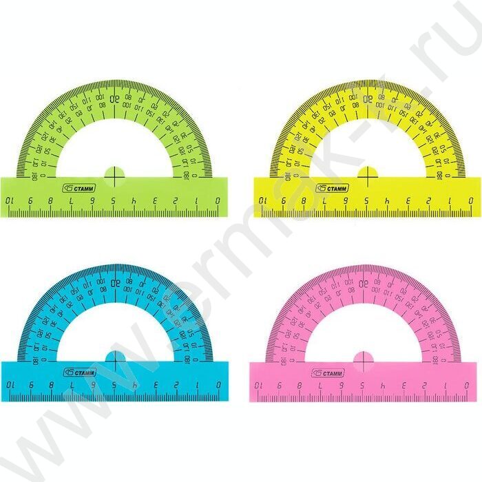 Транспортир 180*10см прозр.флюор | Фото 2