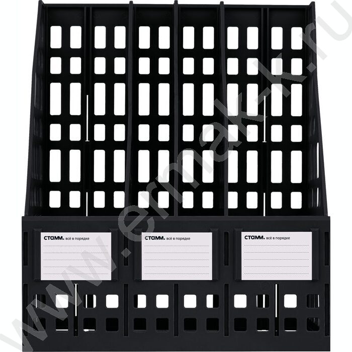 Лоток вертикальный разборный /чёрный,250мм/ 4отд. | Фото 2