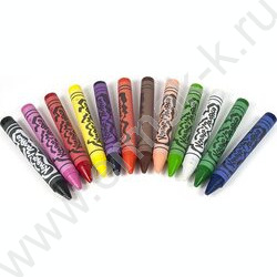 Мелки восковые 12цв Каляка-Маляка /толстые/ европодвес | Фото 2