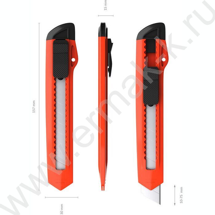 Нож канцелярский 18мм EasyCut ассорти /европодвес | Фото 5