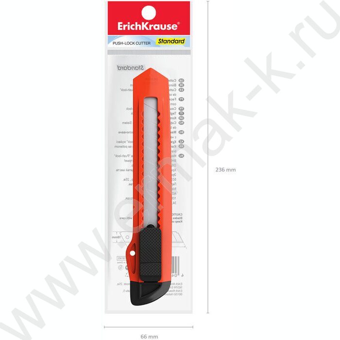 Нож канцелярский 18мм EasyCut ассорти /европодвес | Фото 6