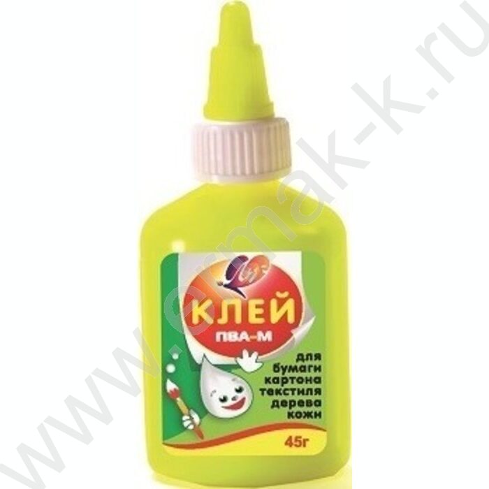 Клей ПВА   45мл желтый флакон | Фото 1