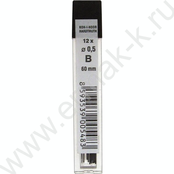 Грифель ч/гр 0,5мм В /12шт (KIN 4152) | Фото 1