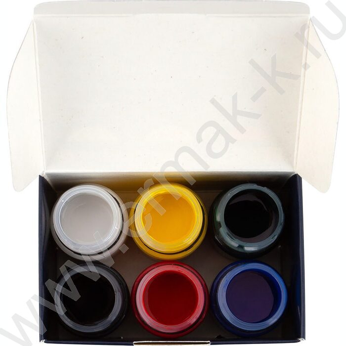 Краски акриловые  6цв 20мл Декола по стеклу и керамике | Фото 6