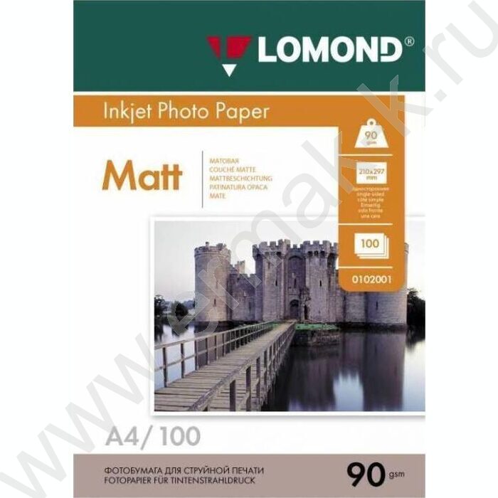 Бумага А4 "Lomond"   90г/мкв 100л матовая одностор. | Фото 1