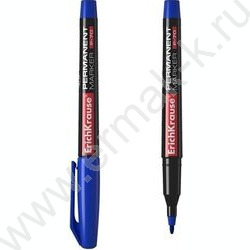 Маркер перм. CD,DVD, OHP пленка /синий/ 1мм круг P-70     | Фото 1