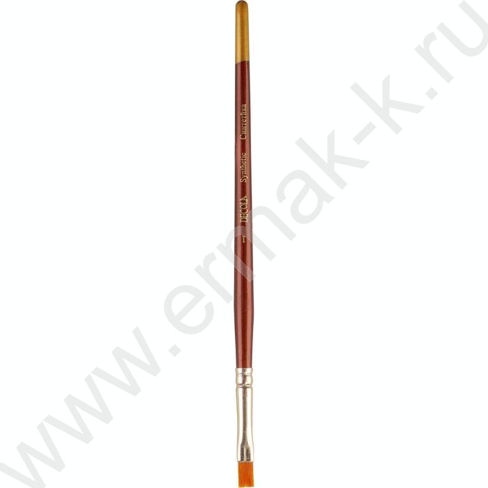 Кисть  синтетика № 1 (6мм) плоская Decola | Фото 1