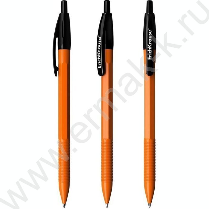 Ручка шар авт R-301 Matic Orange Orange 0,7мм черная | Фото 1