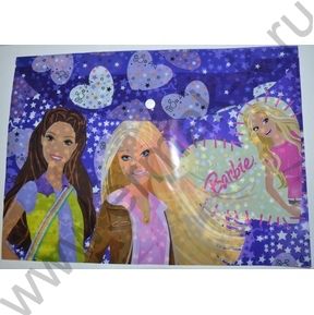 Папка-конверт на кнопке А4 Ассорти