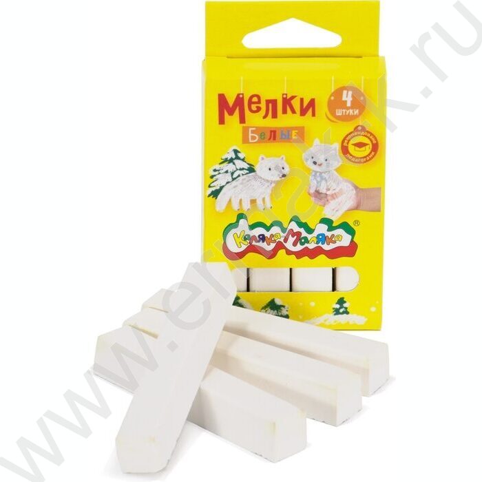 Мел белый   4шт Каляка-Маляка | Фото 2