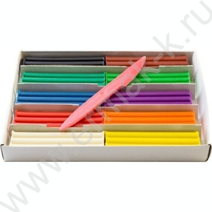 Пластилин восковой 10цв 165г Кроха + стек | Фото 2