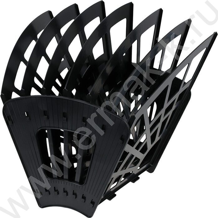 Лоток вертикально-гориз. разборный Эконом /чёрный/ 6отд. | Фото 2