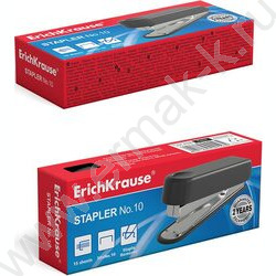 Степлер №10  15л пластик /встроен антистеплер/ ассорти | Фото 3