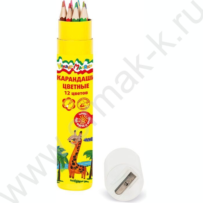 Карандаши  12цв Каляка-Маляка туба | Фото 7