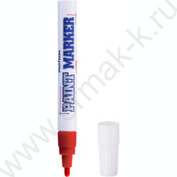 Маркер-краска /красный/ 4мм круг /нитро-основа | Фото 1
