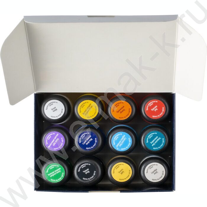 Краски акриловые 12цв 20мл Декола по ткани | Фото 4