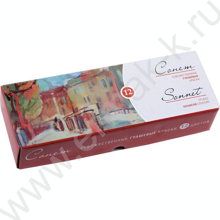 Гуашь худ 12цв  40мл "Сонет" | Фото 1