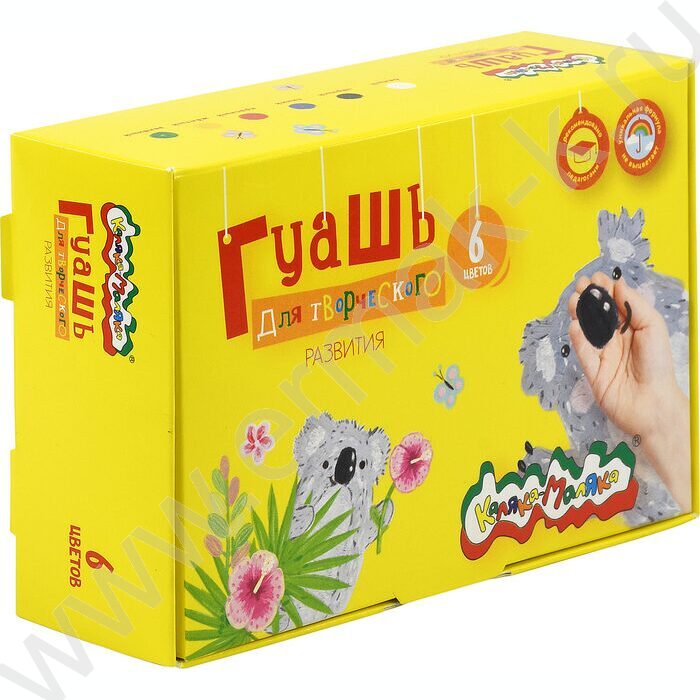 Гуашь   6цв 35мл "Каляка-Маляка" | Фото 2