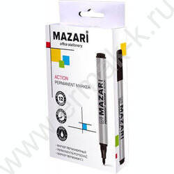 Маркер перм. /черный/ 2мм круг Action   | Фото 3