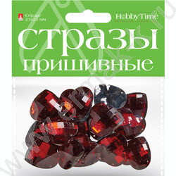 Стразы пришивные Сердце 23*25мм 5цв | Фото 2
