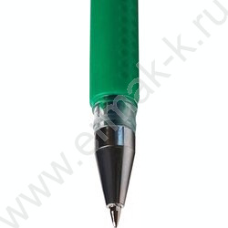 Ручка гелевая зеленая 0,5мм /прозр.корпус рез.держатель/ | Фото 2
