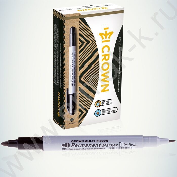 Маркер перм. /черный/ двустор.2мм/4мм круг "Multi Marker Twin"    | Фото 2