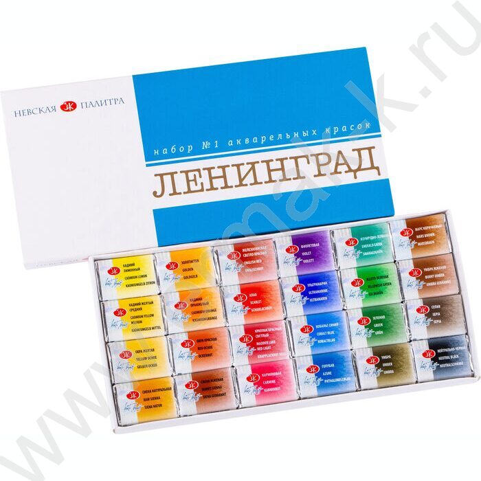 Акварель художественная Ленинград-1 24цв 2,5мл /кювет | Фото 1
