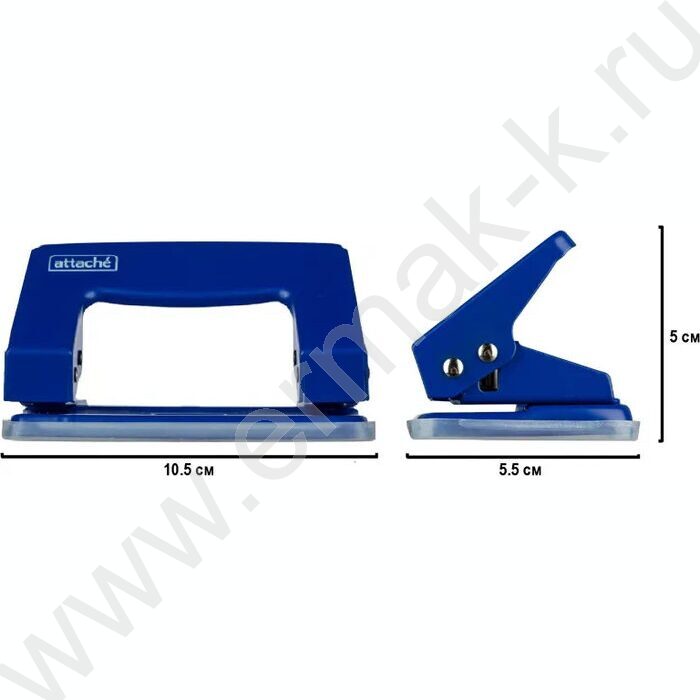 Дырокол  10л метал синий | Фото 5